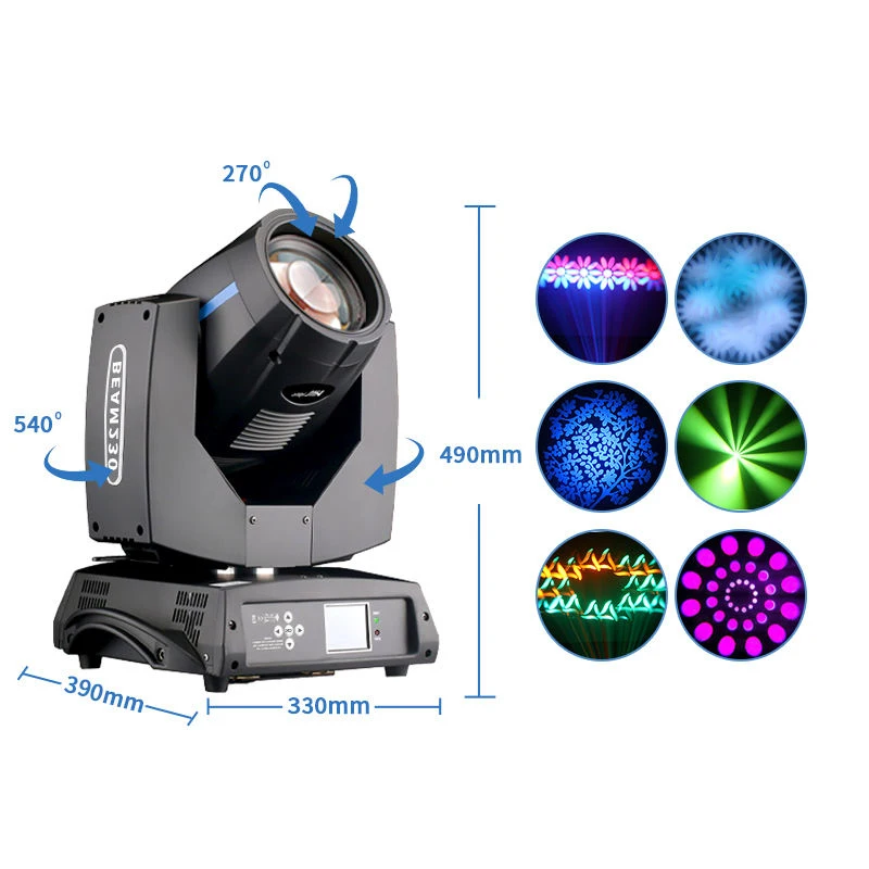 DJ disco led stage lighting equipment movinghead sharpy moving head beam lights 230w 7r for night club party