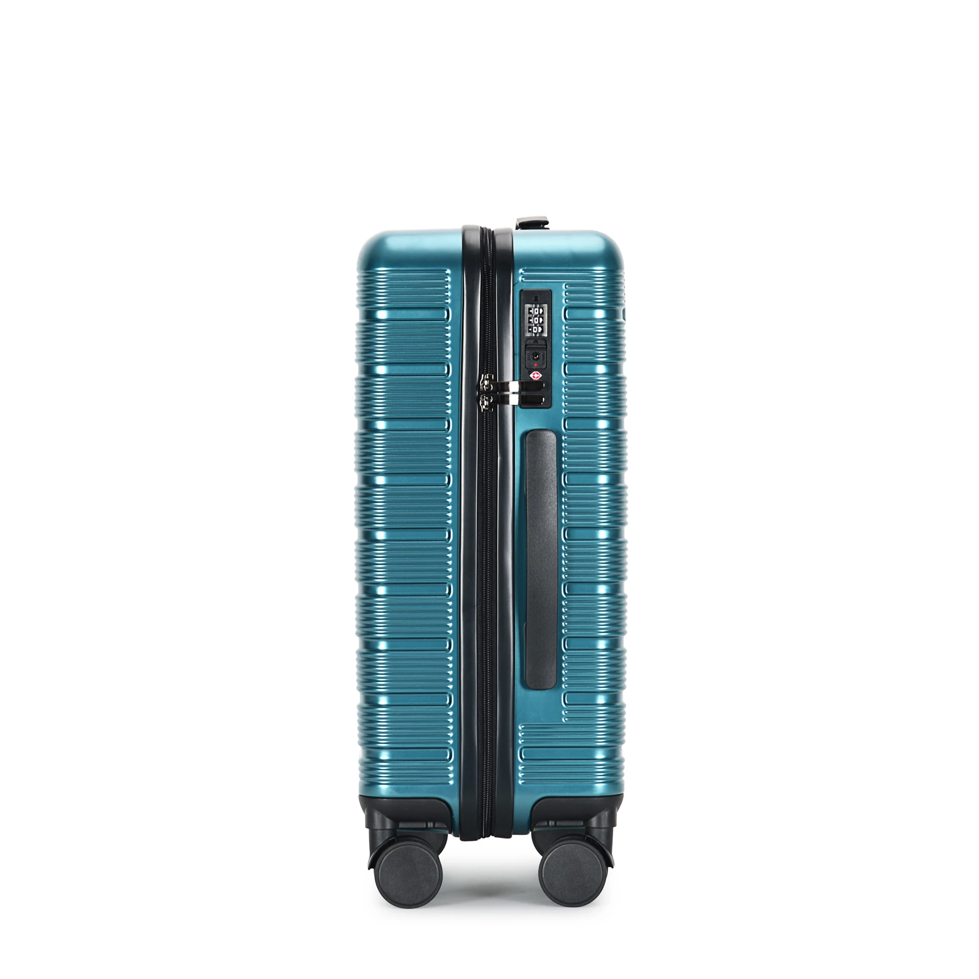 ABS Power Bank Storable Aluminium Trolley Luggage Bag Set