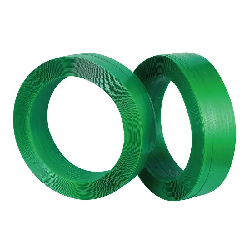 Waterproof green embossed new plastic packaging strapping pet strap scrap