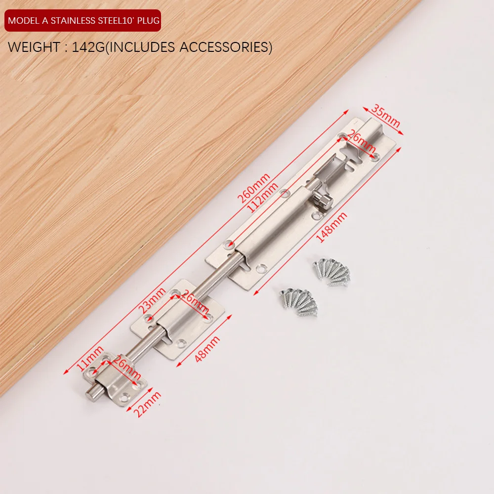 ULW wholesale push cabinet door latch lock window gate cabinet latch lock iron stainless steel window latches