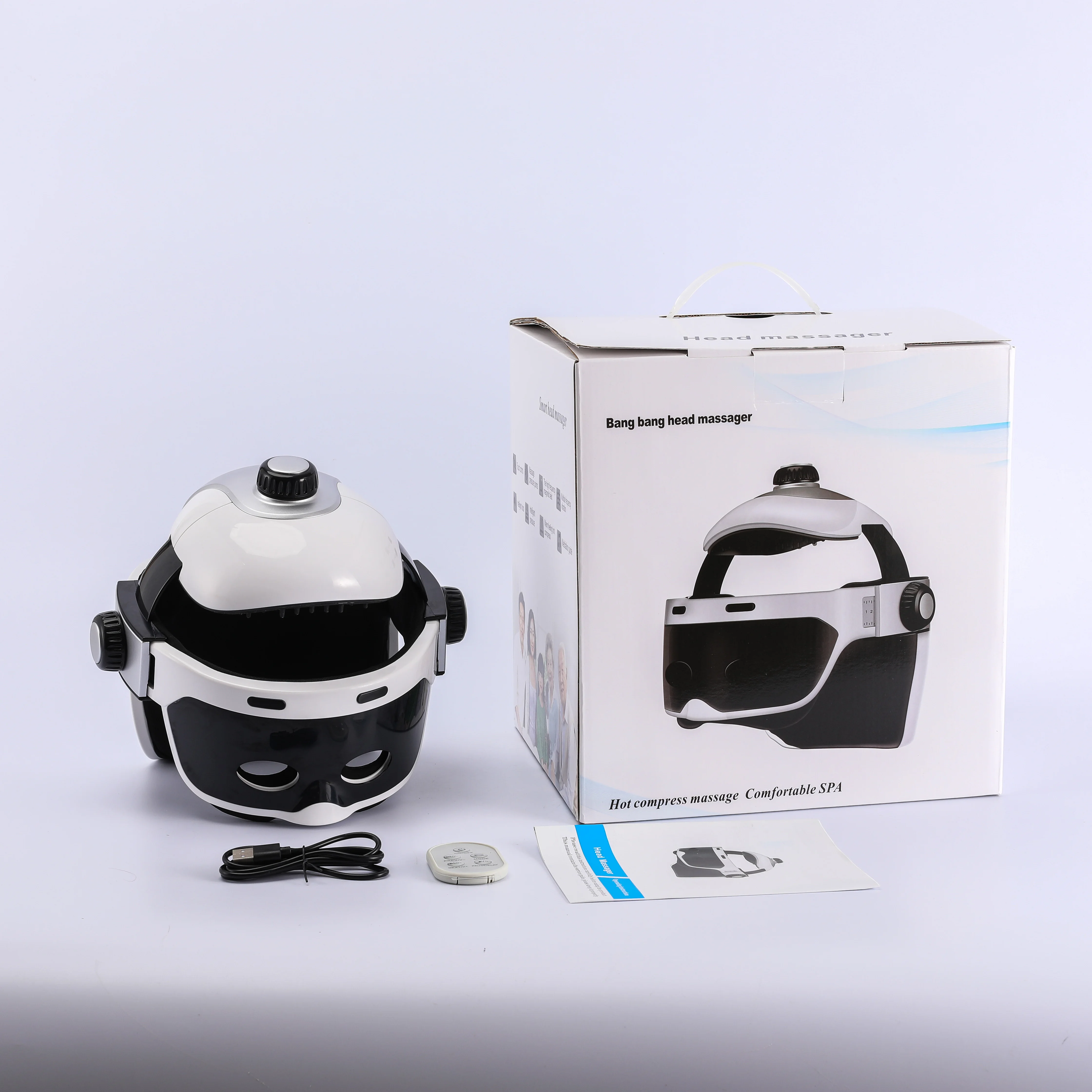 2023 New Electric Head Massager Wireless Scalp Massager Automatic Vibration Heating Scalp Head Massager