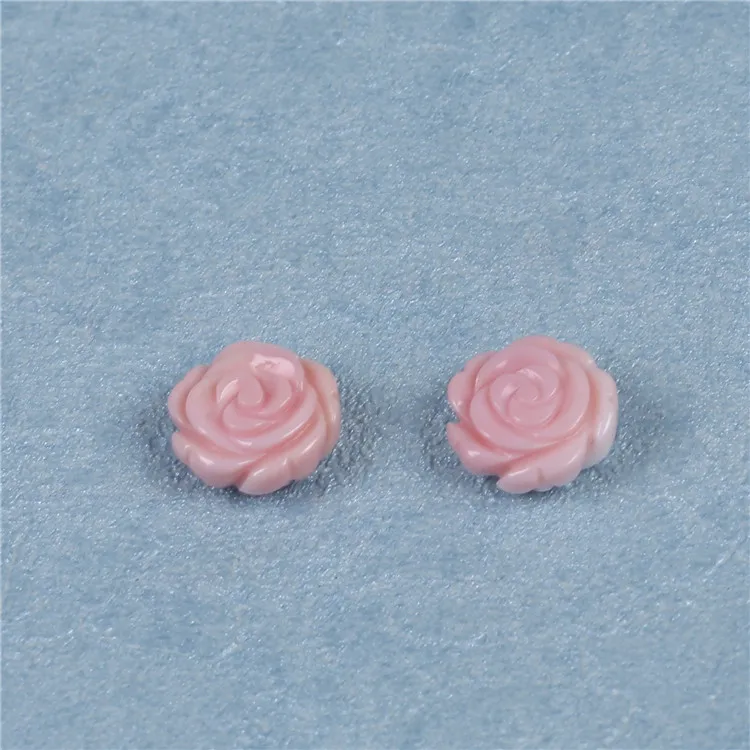 12mm wholesale natural pink rose shell mabe pearl loose beads