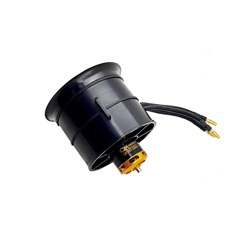 Qx-motor 70mm 12-blades EDF Ducted Fan Jet 6S brushless Motor engine QF3027-2200KV For Drone brushless DC Motor RC Airplane UAV