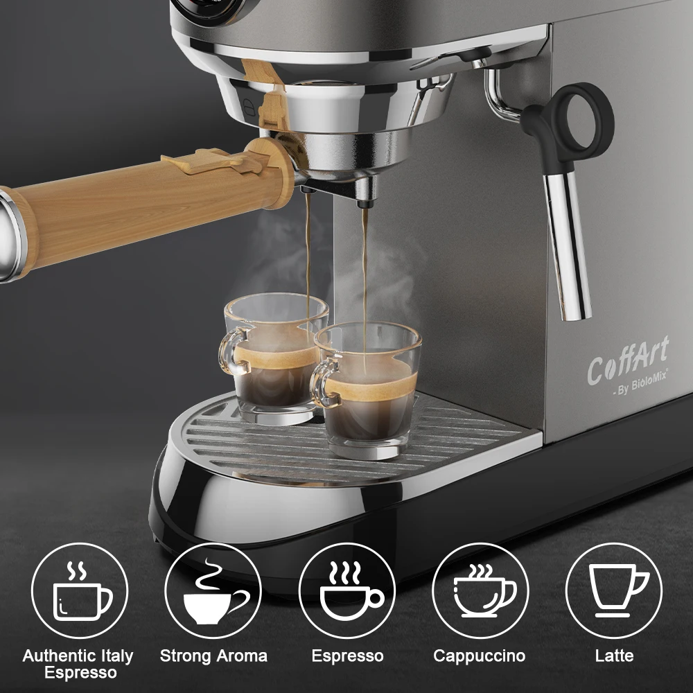 Automatic Household 20bar Home Espresso single serve coffee maker best Espresso Machines with milk frother steam wand Good Price