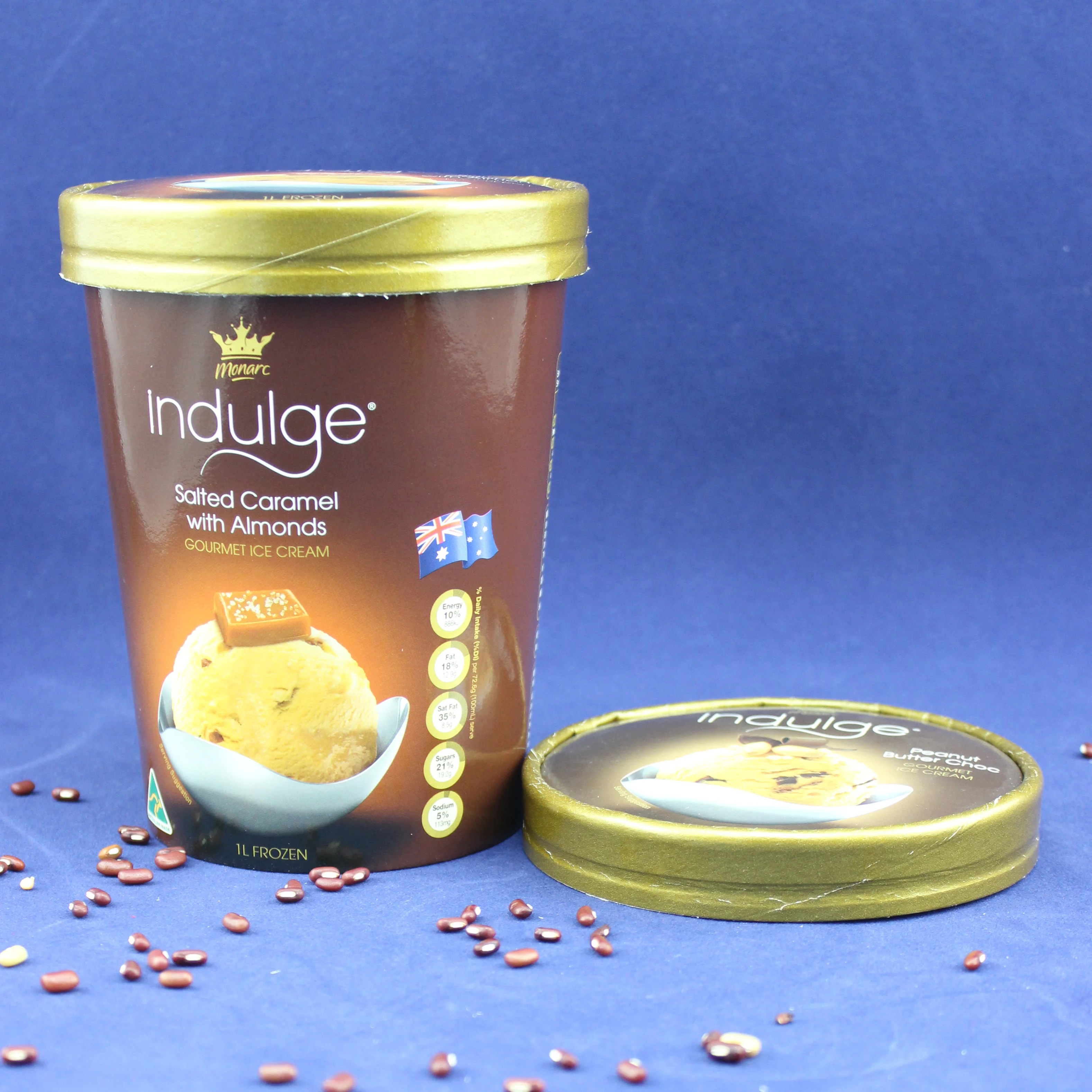 
2020 wholesale custom disposable kraft ice cream container 