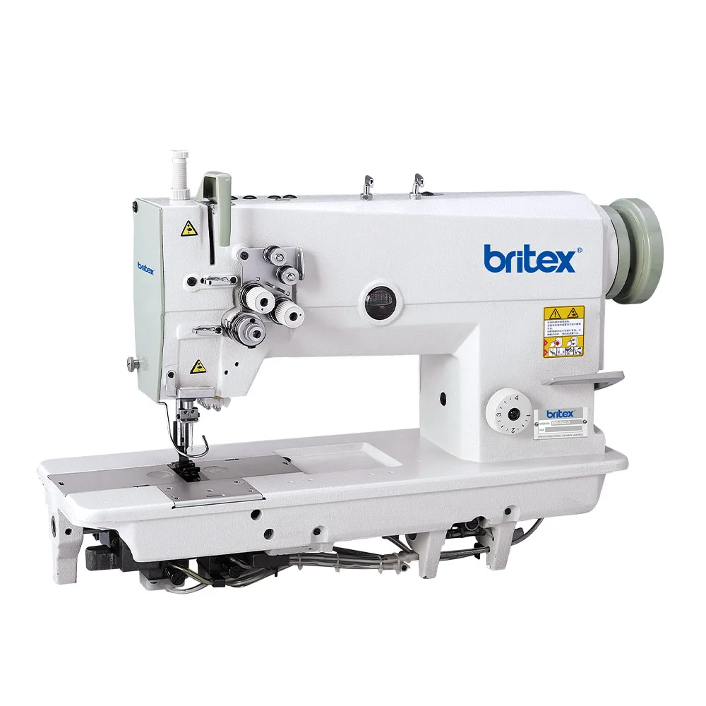 Good selling China BR-842-3 industrial lockstitch double needle sewing machine