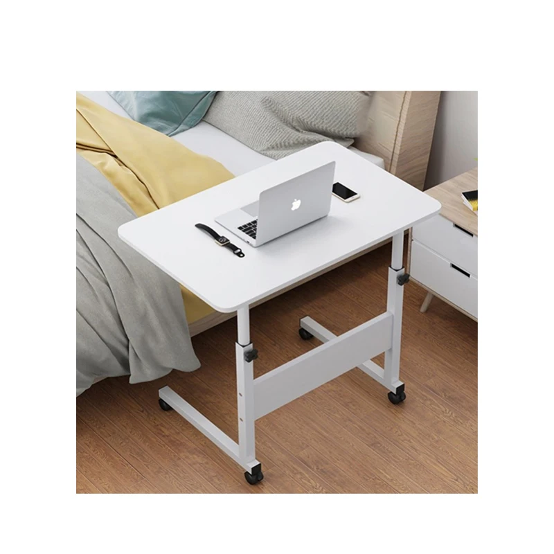 Hot Selling Movable Lift Low Price Bedside Laptop Table Foldable Wood Over Bed Table For Bed With Shelf