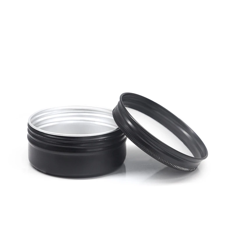 Aluminium Gold Tin with Screw Top Lid Rose Gold Empty 250ml Metal Soap Box 8oz Candle Tin White Round Tin Case Black Jars