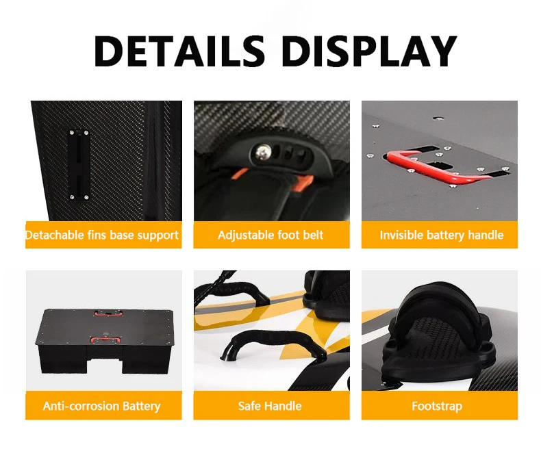 China Supplier of Fast Speed Power Electric Surfboard  Carbon Fiber Jet Surf Board Seaside Outdoor