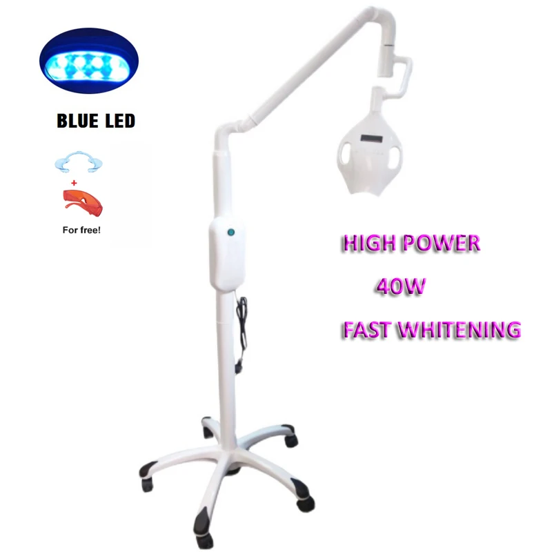 Rotation Arm Cold Blue Light  Laser LED Lamp Dental Teeth Whitening Light Machine With Wheels