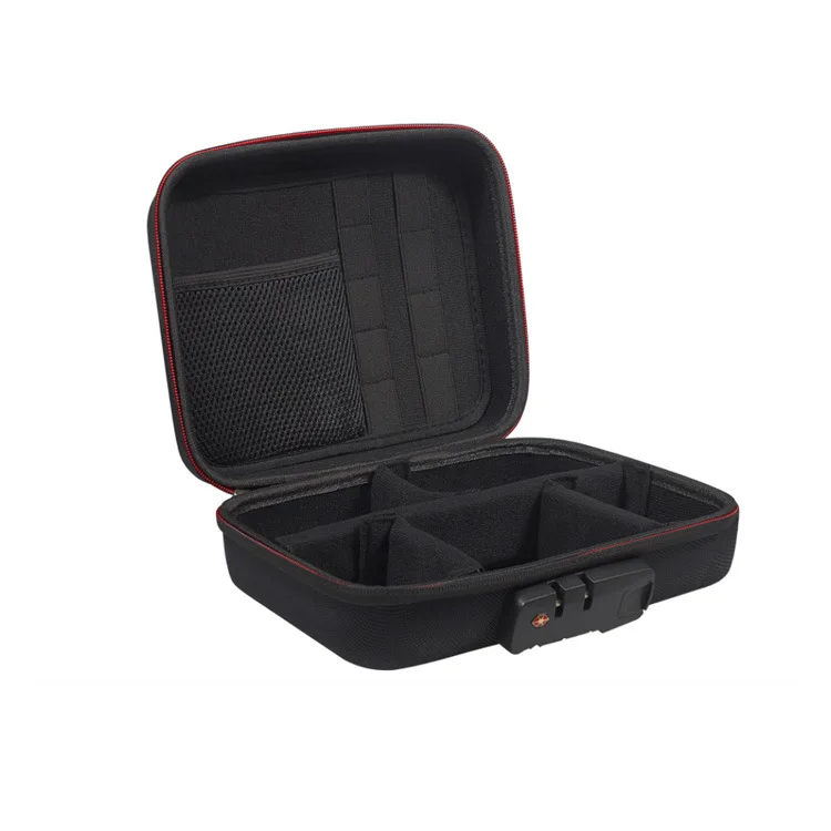 Lockable EVA hard case travel carry box with hard shell strong protection foam case with lock