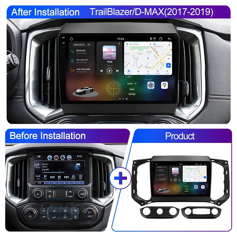 2 din автомагнитола android carplay для Chevrolet TrailBlazer 2017-2019 GPS навигатор головное устройство авто радио с Carplay wifi BT