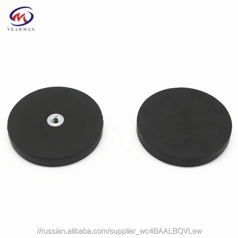 Diameter 36mm Neodymium Female Magnet with Silicone Rubber