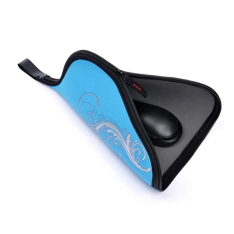 Unisex Neoprene Mouse Pad Zipper Personalized Design Ultimate Comfort Travel-friendly EVA Mouse Pad Bag Protect Carry Mouse Pad