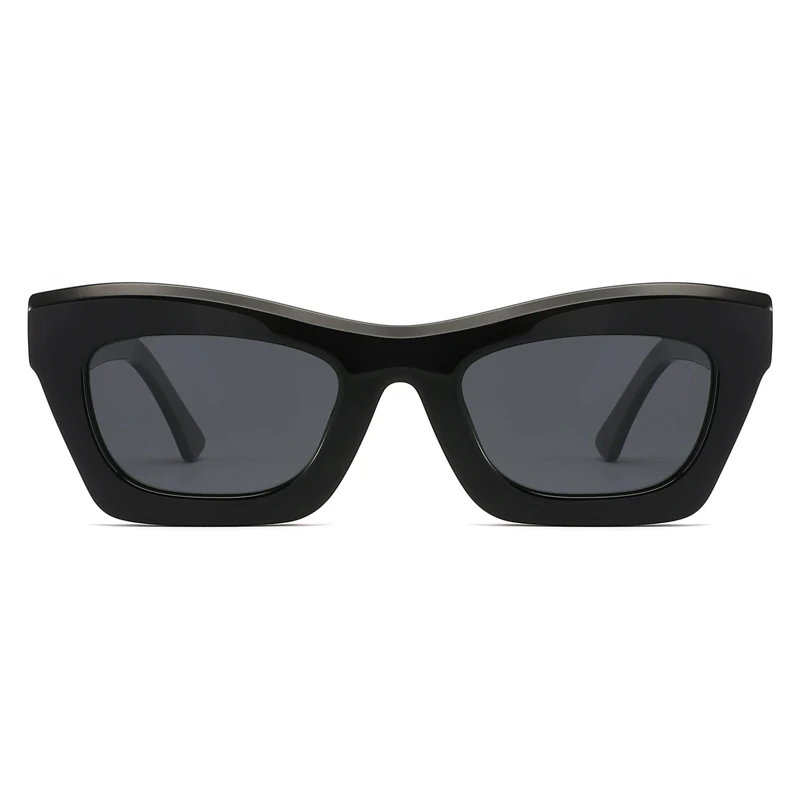 New thick edge design solid color classic models personalized haute couture Neutral polarized sunglasses