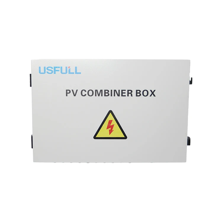 USFULL PV IP65 lightning protection iron string box Combiner lock Box  for Solar Panels 10 strings 10 input 1 output