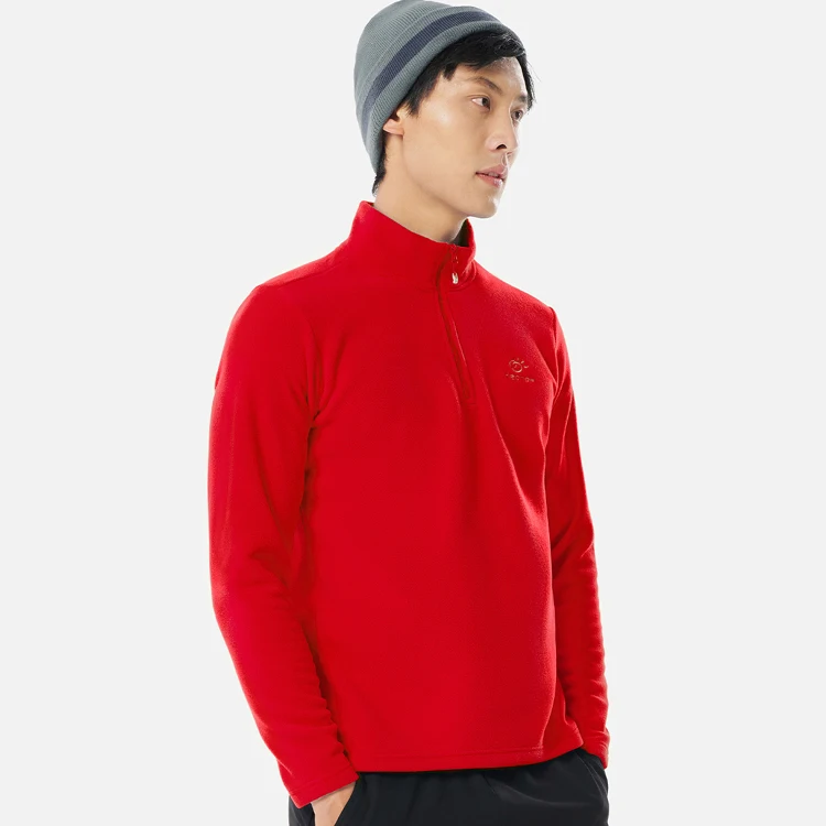 Factory Wholesale quarter zip pullover sweatshirt mens outdoor jackets fleece with low price