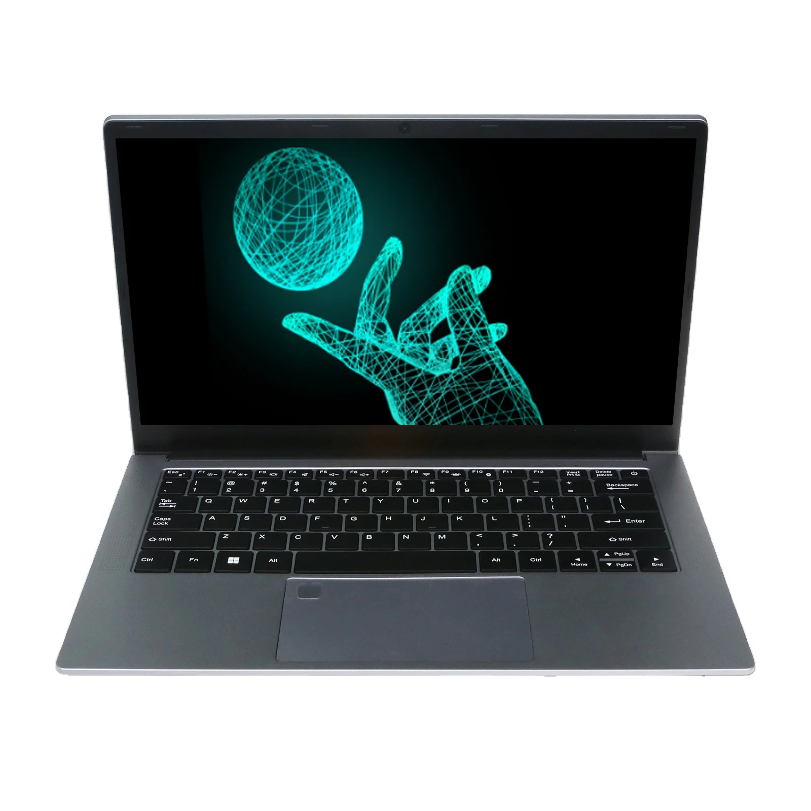 Factory OEM Laptop 14 Inch Intel Core i5 With Backlit Keyboard With Fingerprint Unlock Gray Metal Laptop For Business