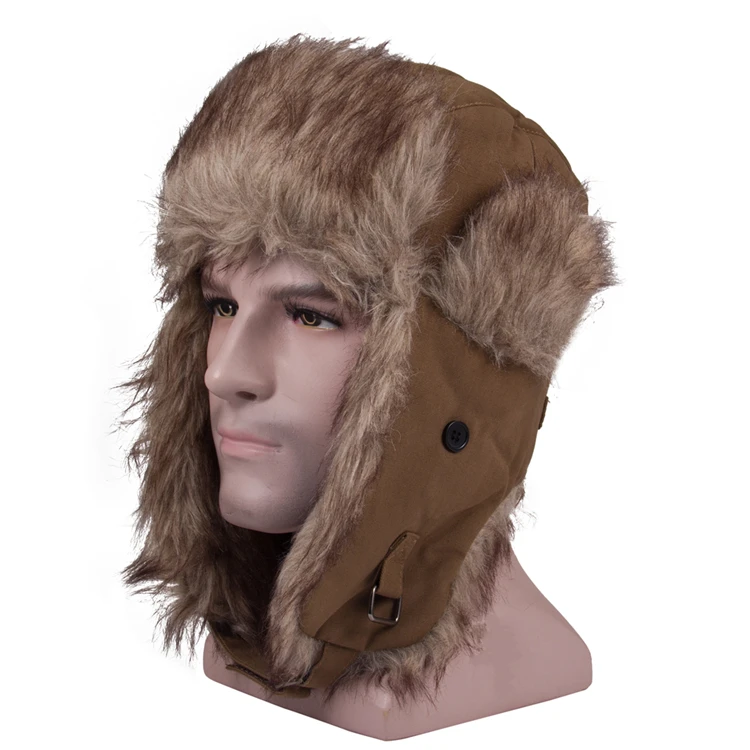 Customized Plush Earmuffs Ear Flap Winter Warm Hat And Caps