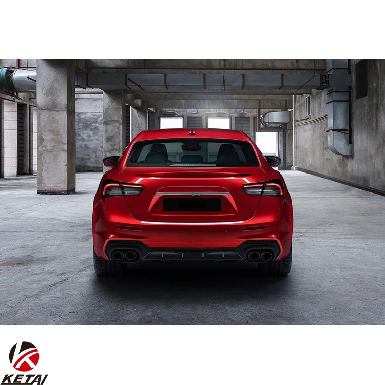 Trofeo Style Car Bumper Front Lip Rear Diffuser Side Skirt Vents Spoiler Body Kit For MASERATI GHIBLI 2014+