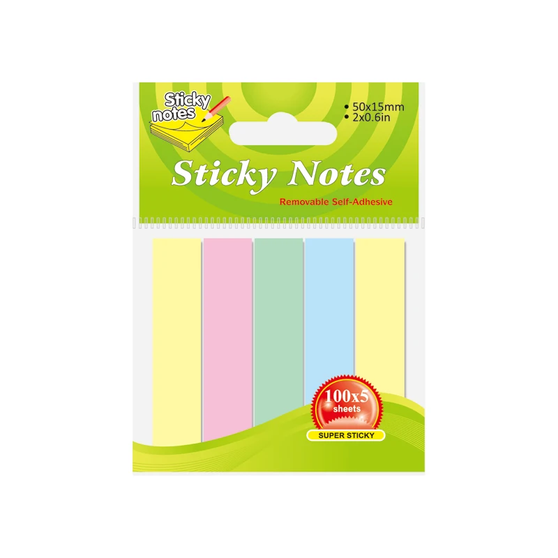 Eco-friendly good quality flag shaped paper page marker sticky notes