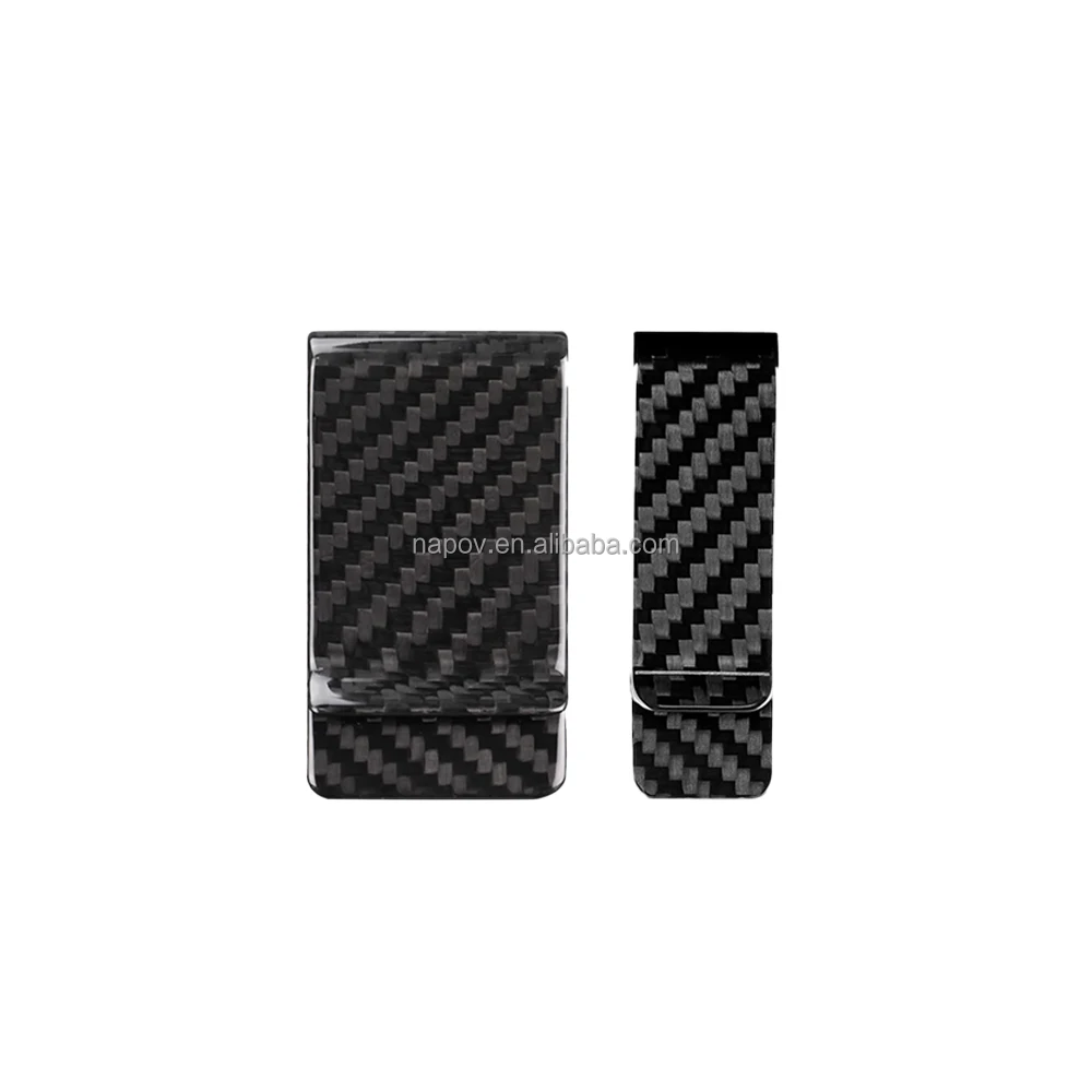 Factory Price Money Clip Front Pocket Wallet Slim 3K Carbon Fiber Money Clip Holder
