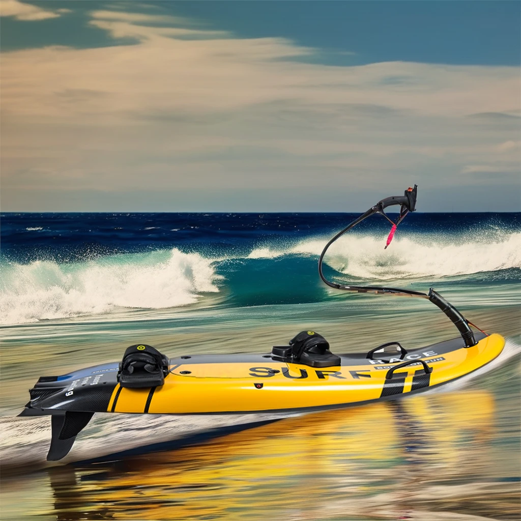 BESTEVE Carbon Fiber Surfboard Power Jet Water Sport Engine Petrol Gas Powered Model Board Ocean Waters