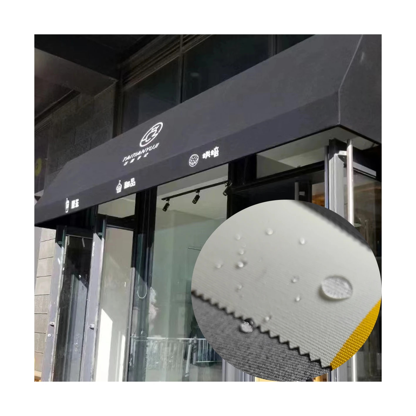 Classic oxford 450D PU coated fabric for outdoor awning funiture cover marine umbrella