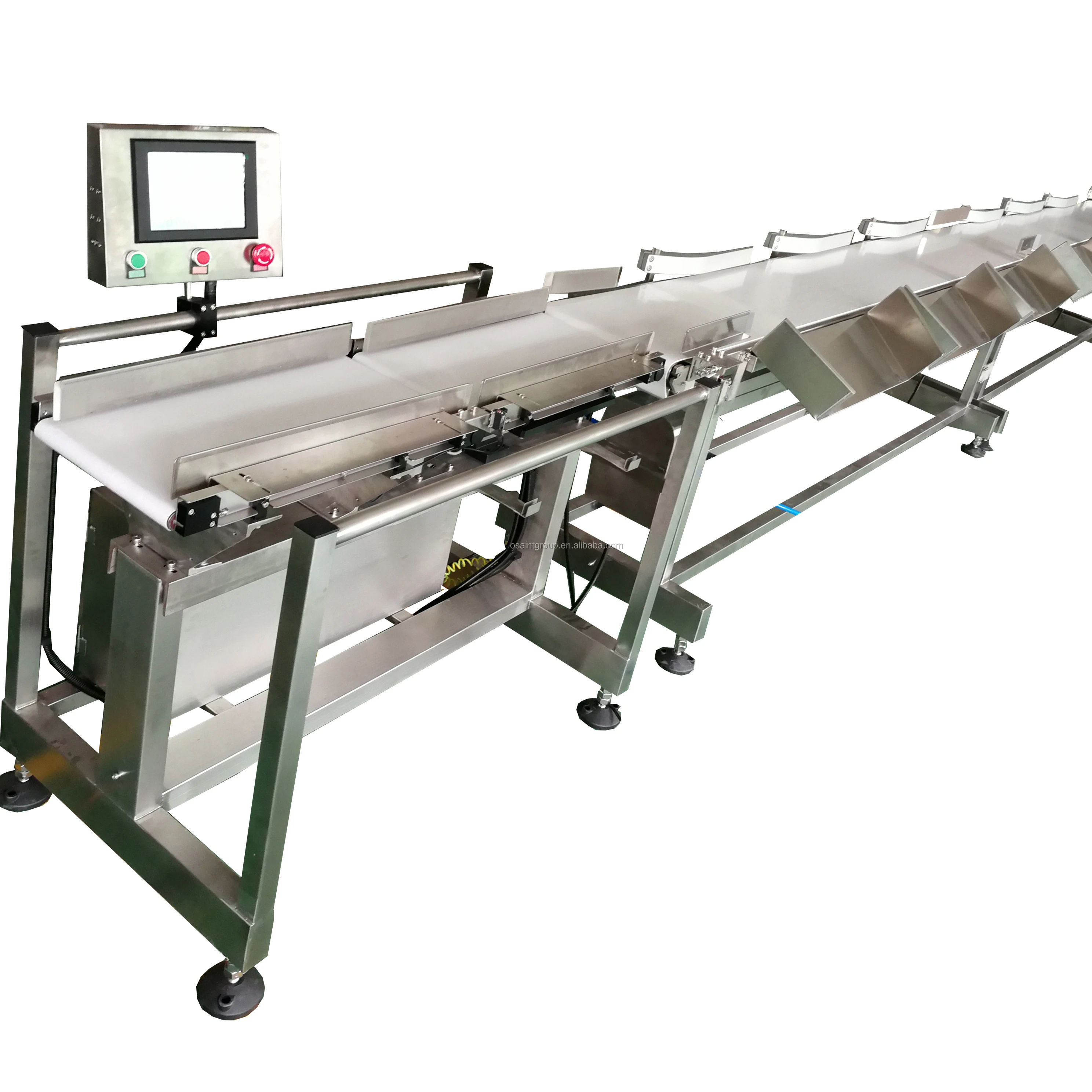 Manufacture price chicken feet and seafood weight sorting grading machine