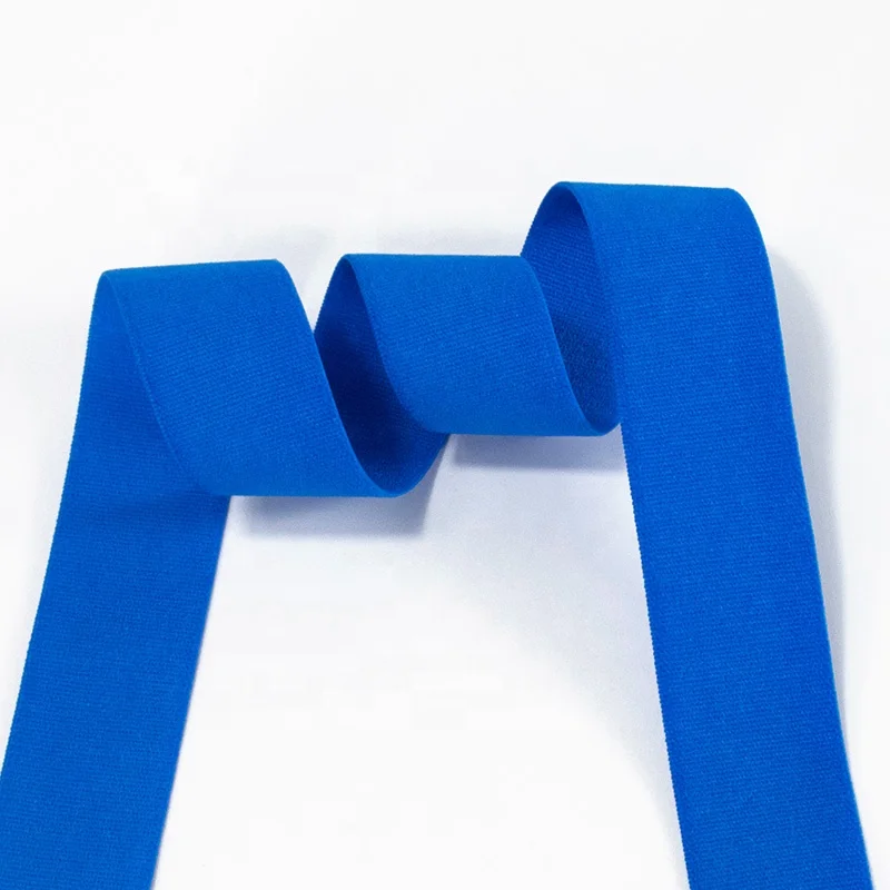 20mm solid shiny fold over elastic band multirole spandex ribbon sewing trim underwear bra nylon soft elastic band
