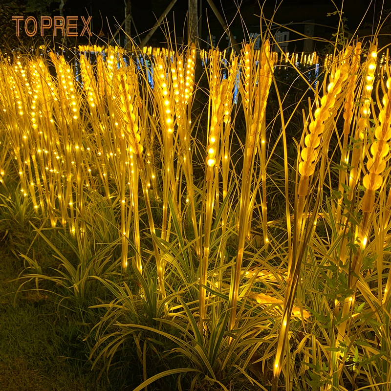 Wholesale IP65 LED Wheat and Rice Flower Lights for Outdoor Garden Landscape Decoration DC Power Supply