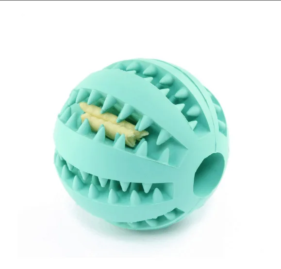 Natural rubber bite-resistant watermelon ball mint dog molar toy