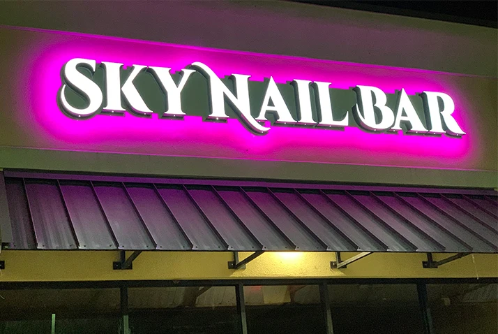 epoxy resin ab glue for making led channel letters Customized Outdoor Store Signage 3d Acrylic Logo gold light up store front