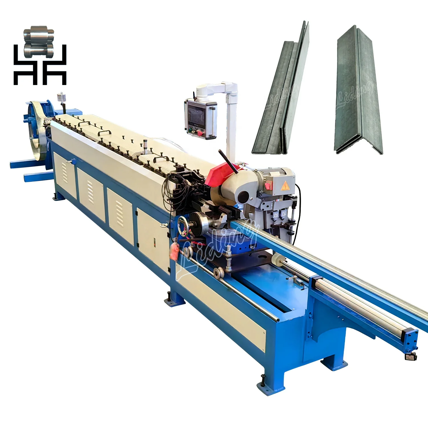 Customized high quality  HVAC flange profile plug-in flange machine  Hvac square air duct flange roll forming making machine