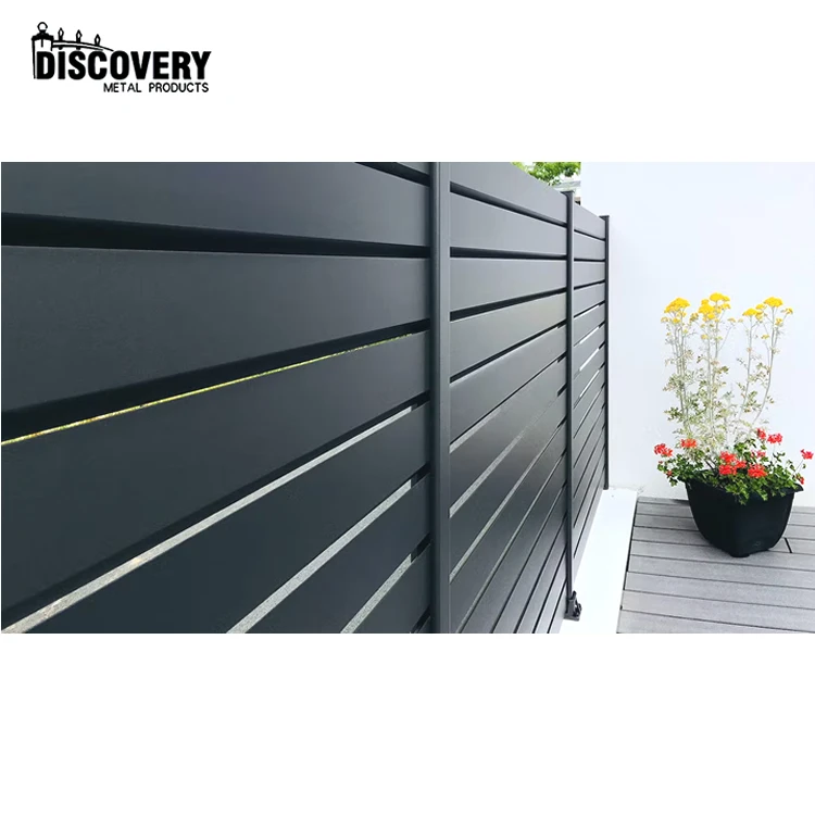 Горячая Распродажа, Китай, черный алюминиевый забор, металлические жалюзи, заборные панели для двора