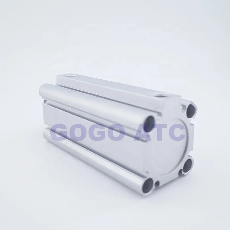 Smc Type CQ2B/CDQ2B with Magnet Bore 100mm Stroke 40/45/50/55/60/65/70mm Compact Double Acting Pneumatic Cylinder Control