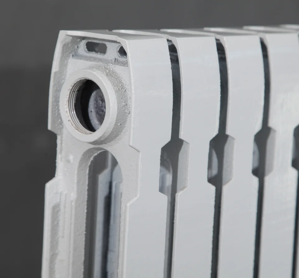 Efficient heat dissipation white Wall mounted cast iron Column wing plane radiator for hot water heating