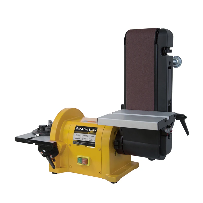 MYAITOOL 6in Disc Woodworking Adjustable Horizontal Belt Rotary Polishing Sander Machine Sanding for Wood Metal Plastic