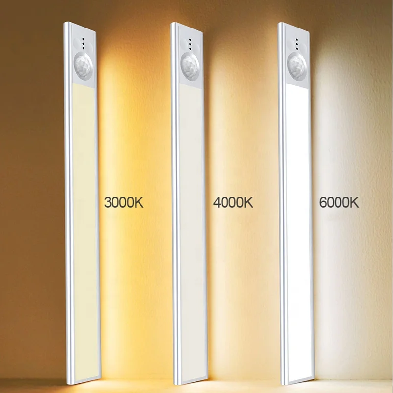 Factory Wholesale Usb Rechargeable Long Endurance Time Motion Sensor Cabinet Night Light