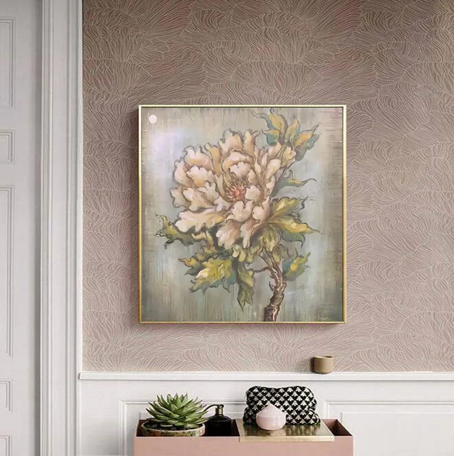 Home Decor Large Rose Hand Painted Oil Paintings Canvas Wall Art Work Abstract Paintings With Flowers