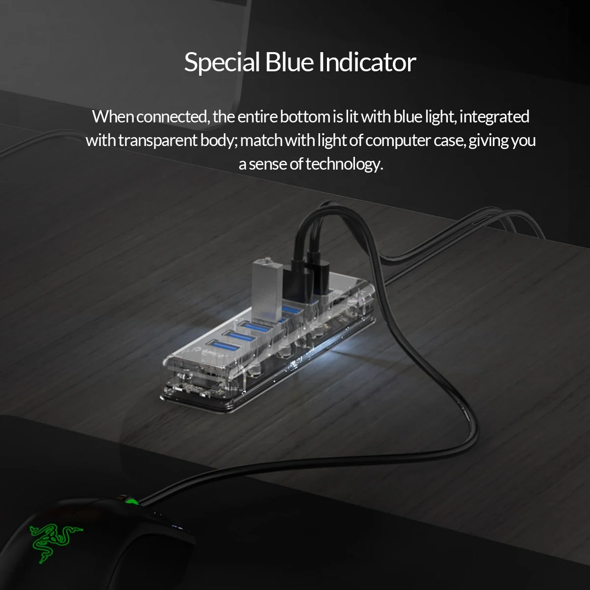  ORICO Micro USB адаптер для передачи данных 3 0 ультратонкий многослойный фильтр 7 портов HUB