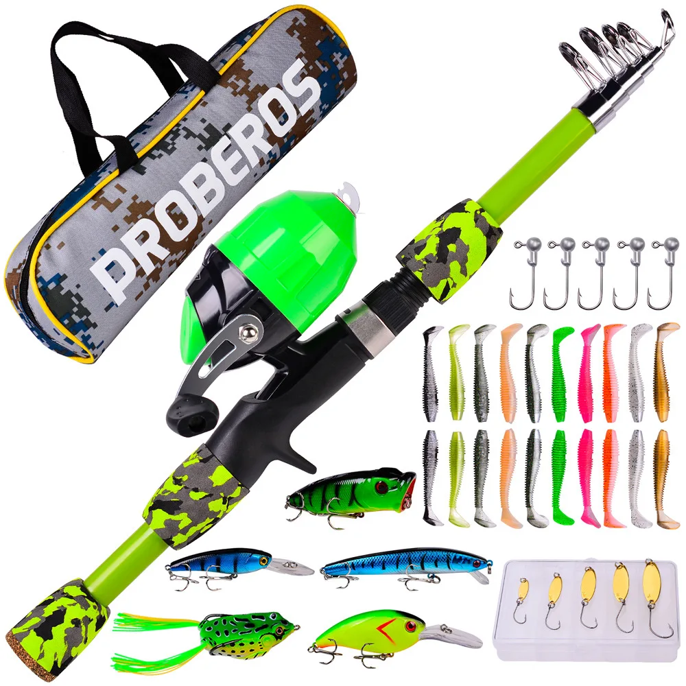 So-Easy Telescopic Fishing Rod Set Vara De Pesca Waterproof Ziploc Bags Sac a Main Fishing Lure Storage Bag Reel Bait Tackle Bag