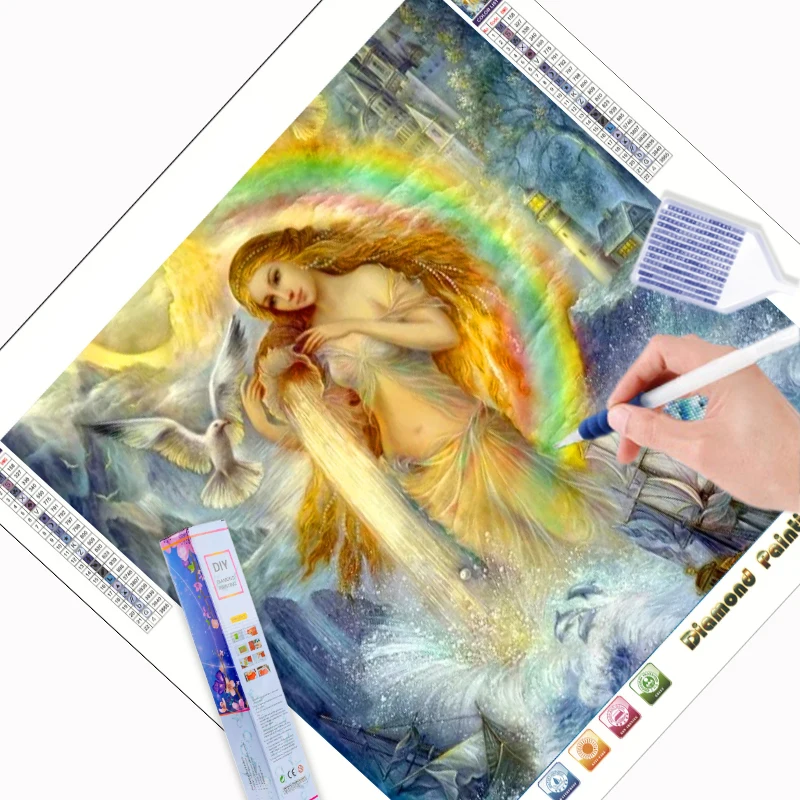 N-0865 Factory sales Resin stone India sexy girl pictures 5D diamond painting wall art