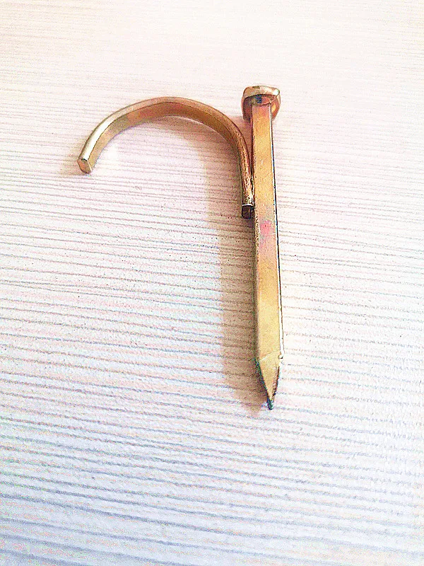 Decorative material garden pipe hook nails building construction material semi circle ring