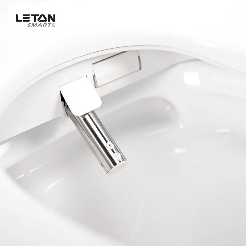Elongated Smart Commercial Hygienic Warm Water Toilet Seat Automatic Toilet Seat Lid Auto Dual