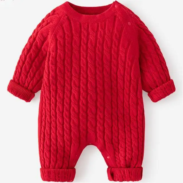 2023 ODM&OEM Professional Manufacturer Custom Rompers Jumpsuit Unisex Kids Clothes Wool Cashmere Baby Romper