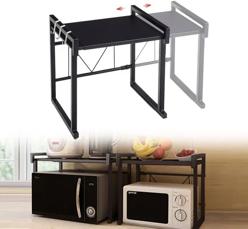 YQ176 Wholesale Kitchen Storage for Microwave Multi-Function Rack/Shelf Grill Microwave Oven Rack Stand Shelf