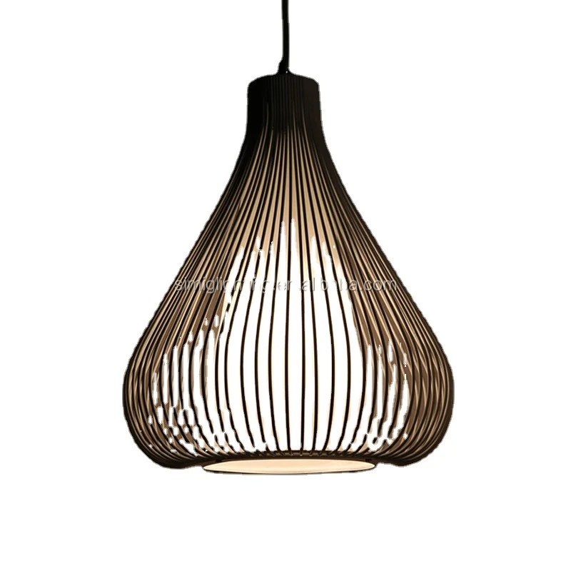 Simig освещение 2021 новый креативный дизайн Лофт промышленный винтажный тонкий железный клетка для птиц Подвесной светильник для столовой