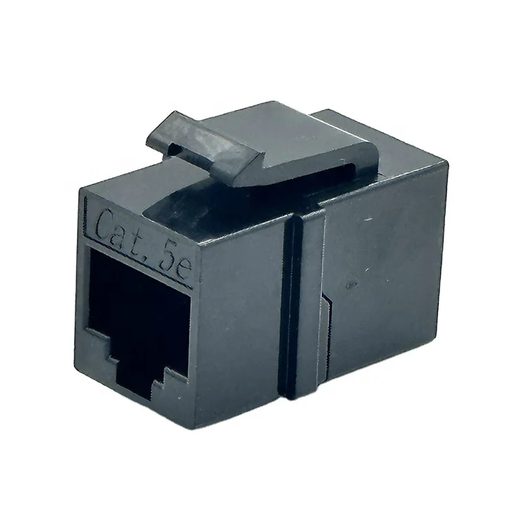 Hot sale CAT5E/CAT6 Wall Mounted UTP 180 degree telecom communication RJ45 InLine Coupler cat5e keystone jack