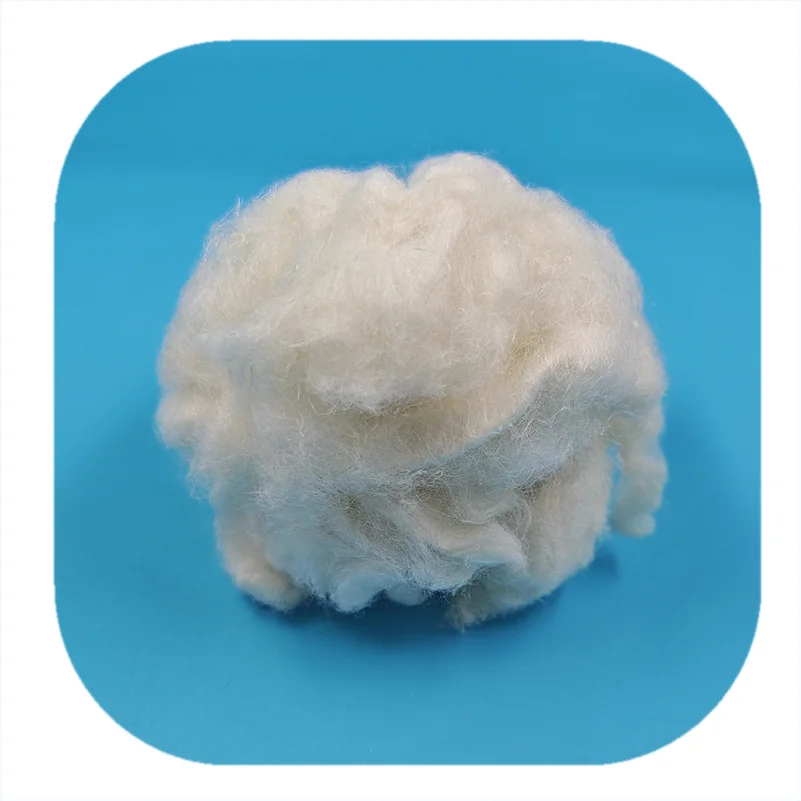 Bleached 100% Natural Hemp 3.2dx22mm Flax Fiber for Blended Spinning